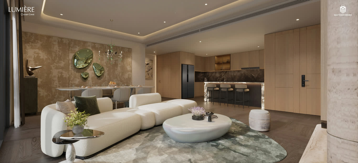 Trần thạch cao và điều hoà âm trần — LUMIÈRE Ocean Crest