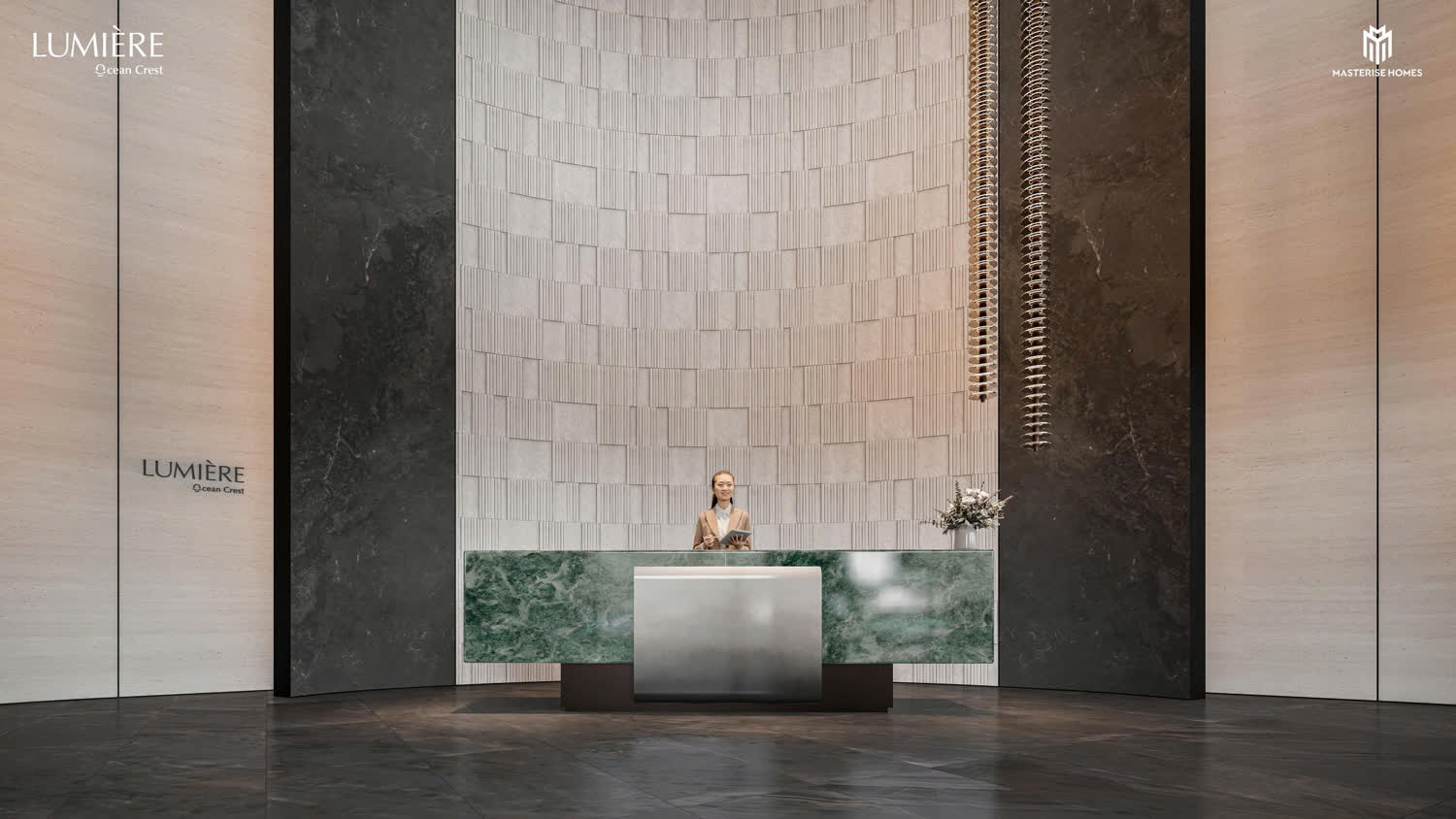 Sảnh lễ tân thông tầng — LUMIÈRE Ocean Crest
